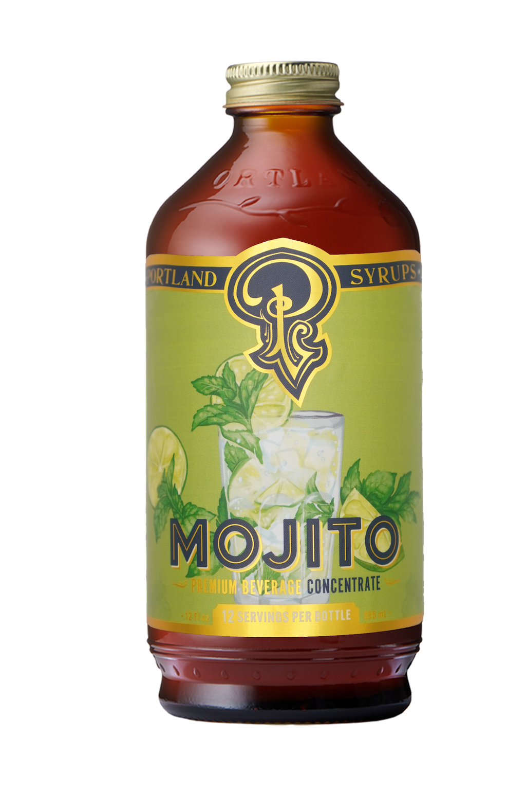Portland Syrups Mojito Cocktail & Soda Syrup — 12oz Bottle