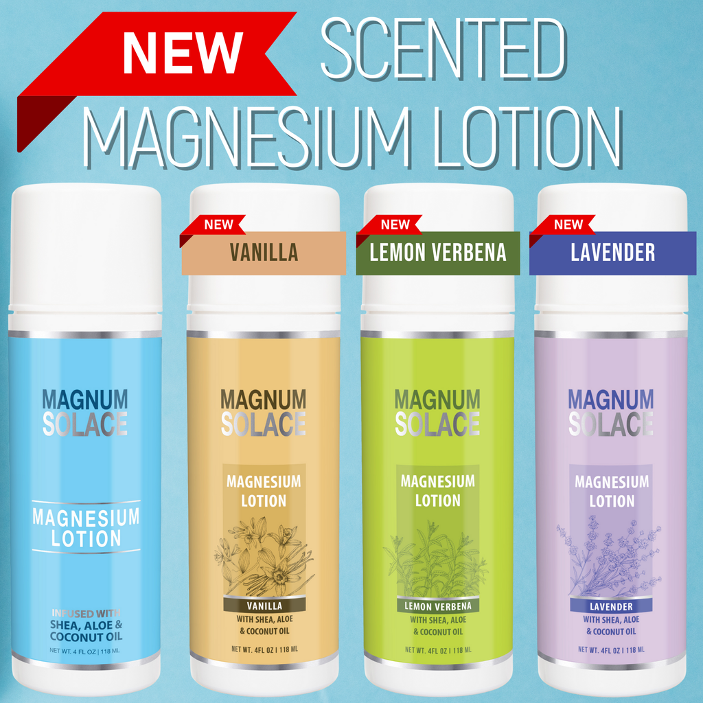 Magnum Solace Magnesium Lotion with Aloe, Shea and Coconut – Lemon Verbena