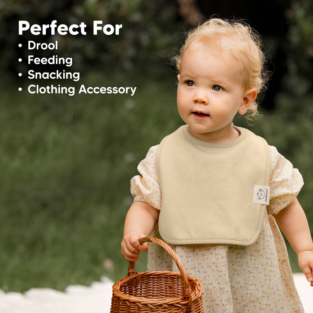KeaBabies Coast Organic Cotton Drool Bibs — Terracotta (8-Pack)