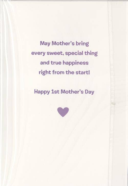 First Mother’s Day Card for New Moms