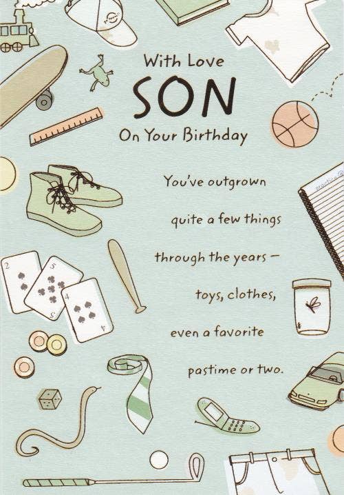Happy Birthday Card for Son
