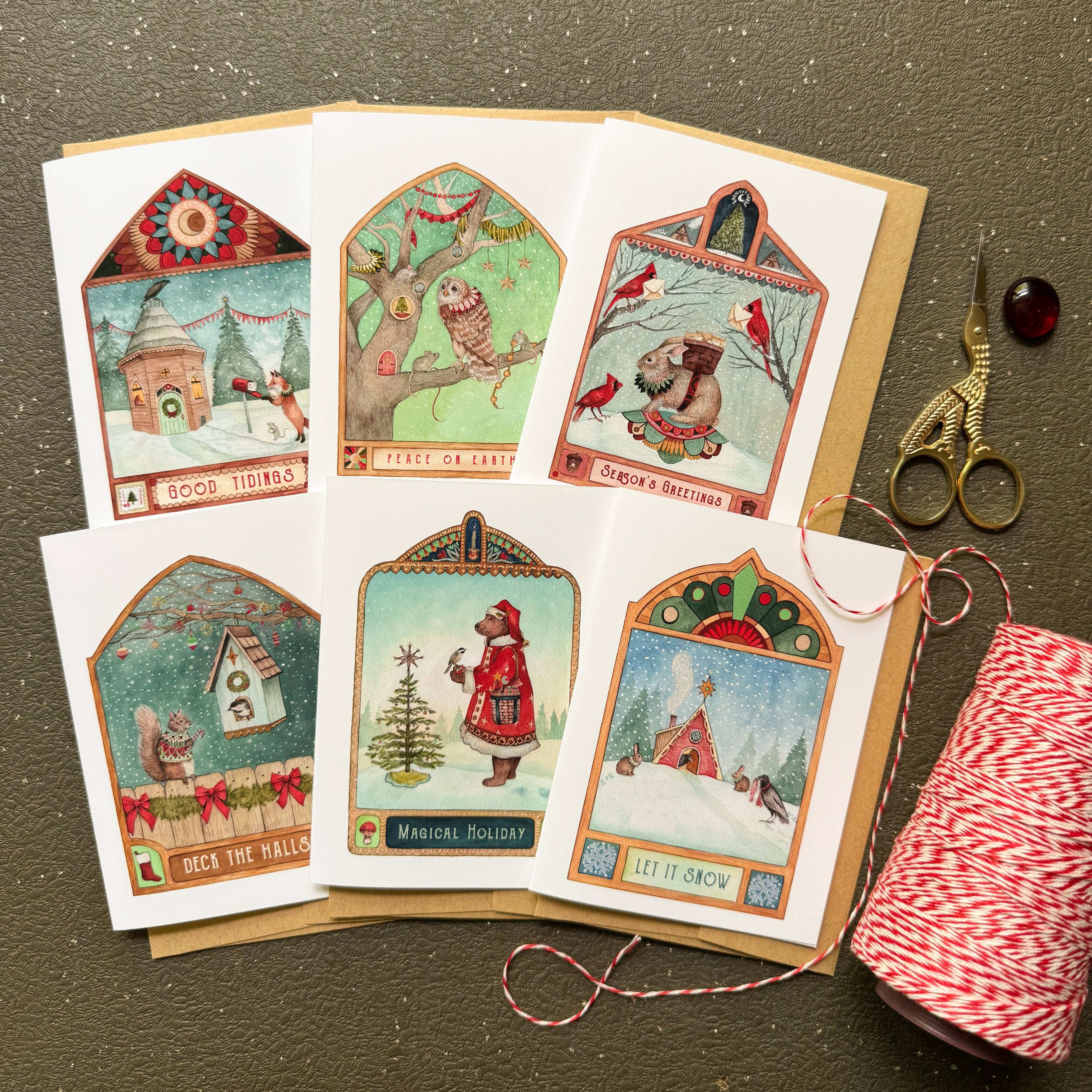 Polanshek of the Hills Holiday Card Set — Boxed Set of 6