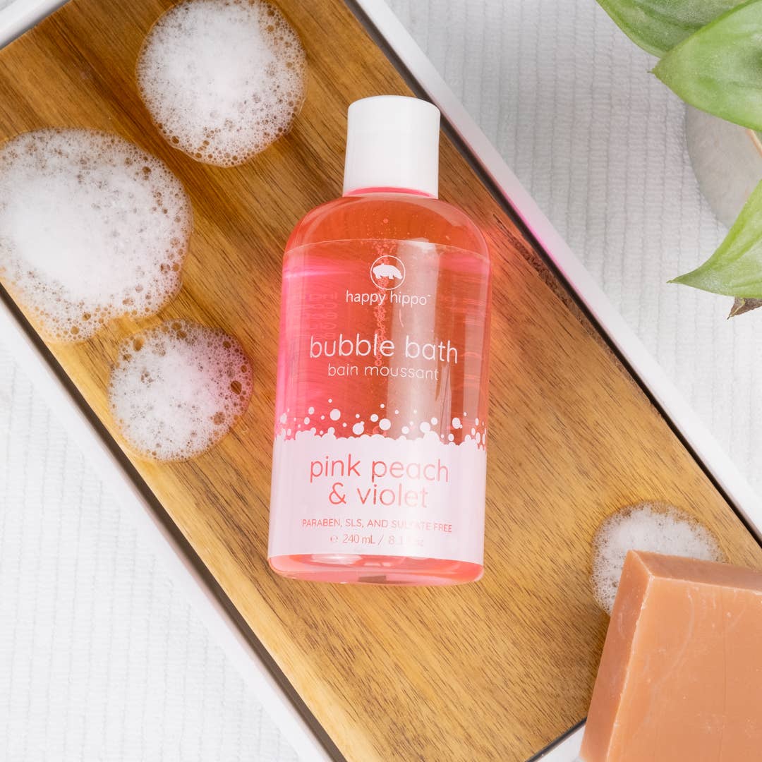 Happy Hippo Pink Peach & Violet Liquid Bubble Bath