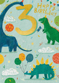 Notes & Queries 3rd Birthday Card — Dino