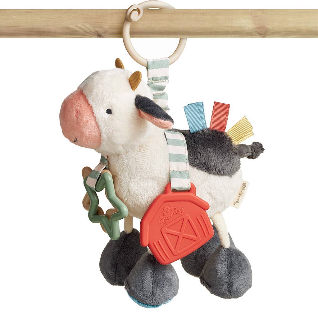 Itzy Ritzy Cow Link and Love Activity Plush