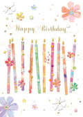 Notes & Queries Birthday Card — Floral Candles