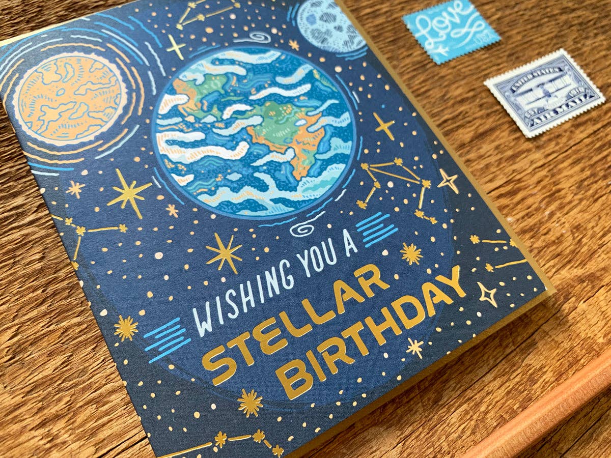 Noteworthy Paper & Press Stellar Birthday Greeting Card