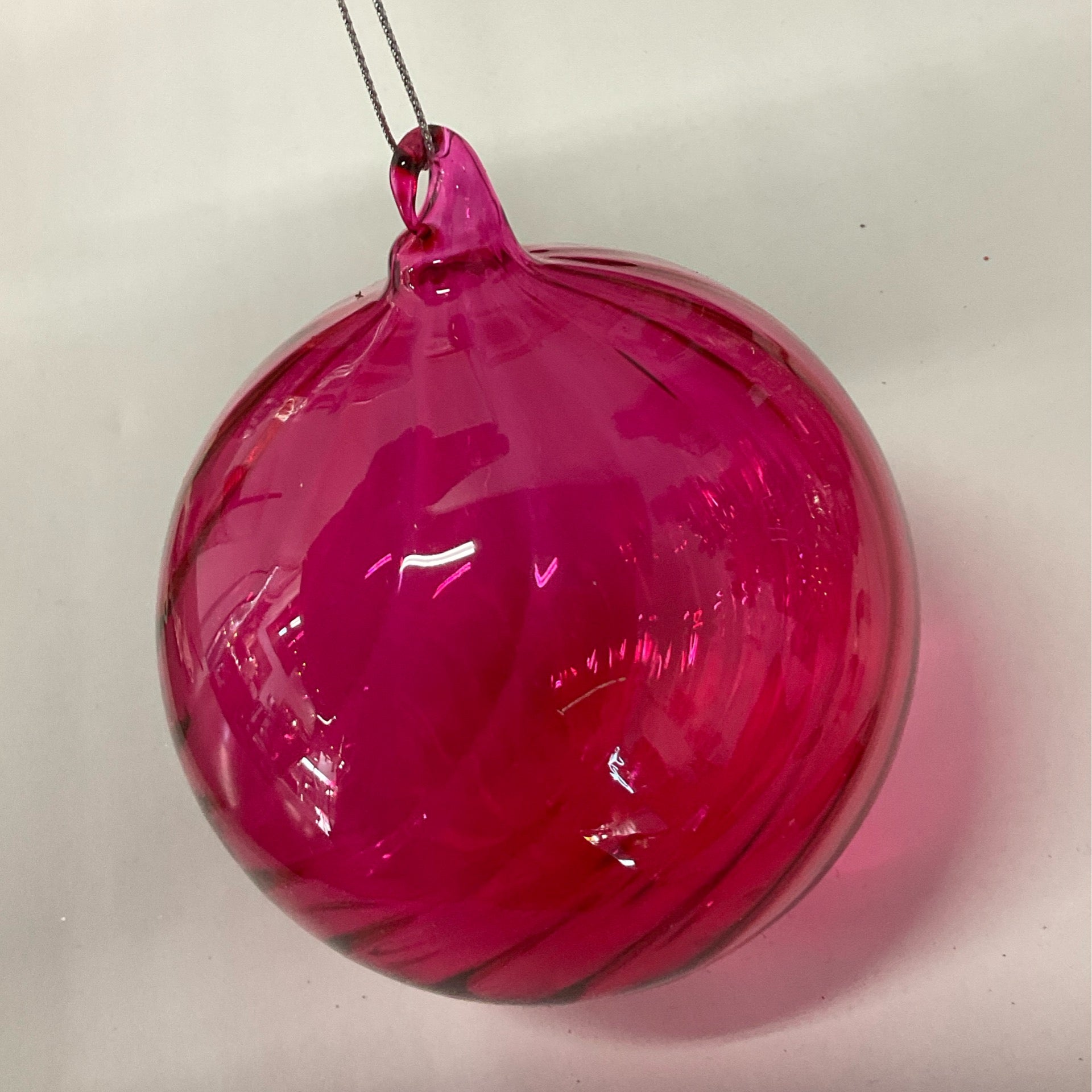 Pink Glass Ball Ornament