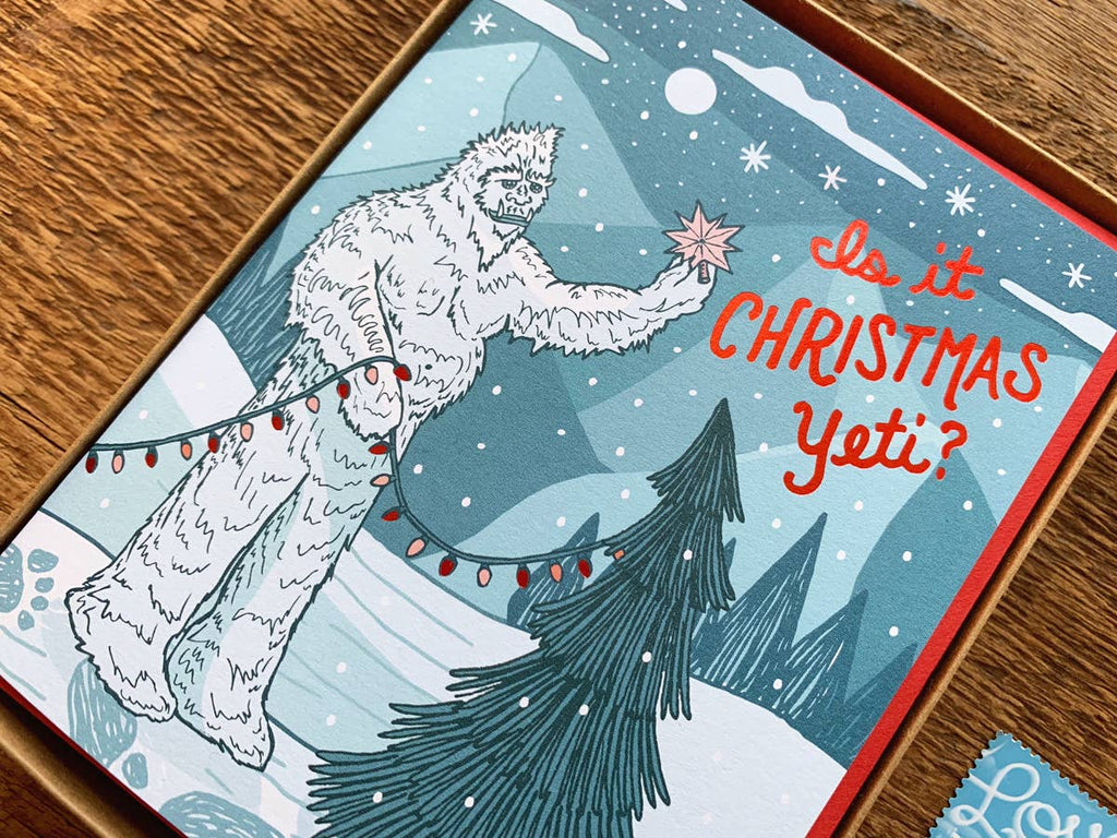 Noteworthy Paper & Press Is It Christmas Yeti Greeting Card