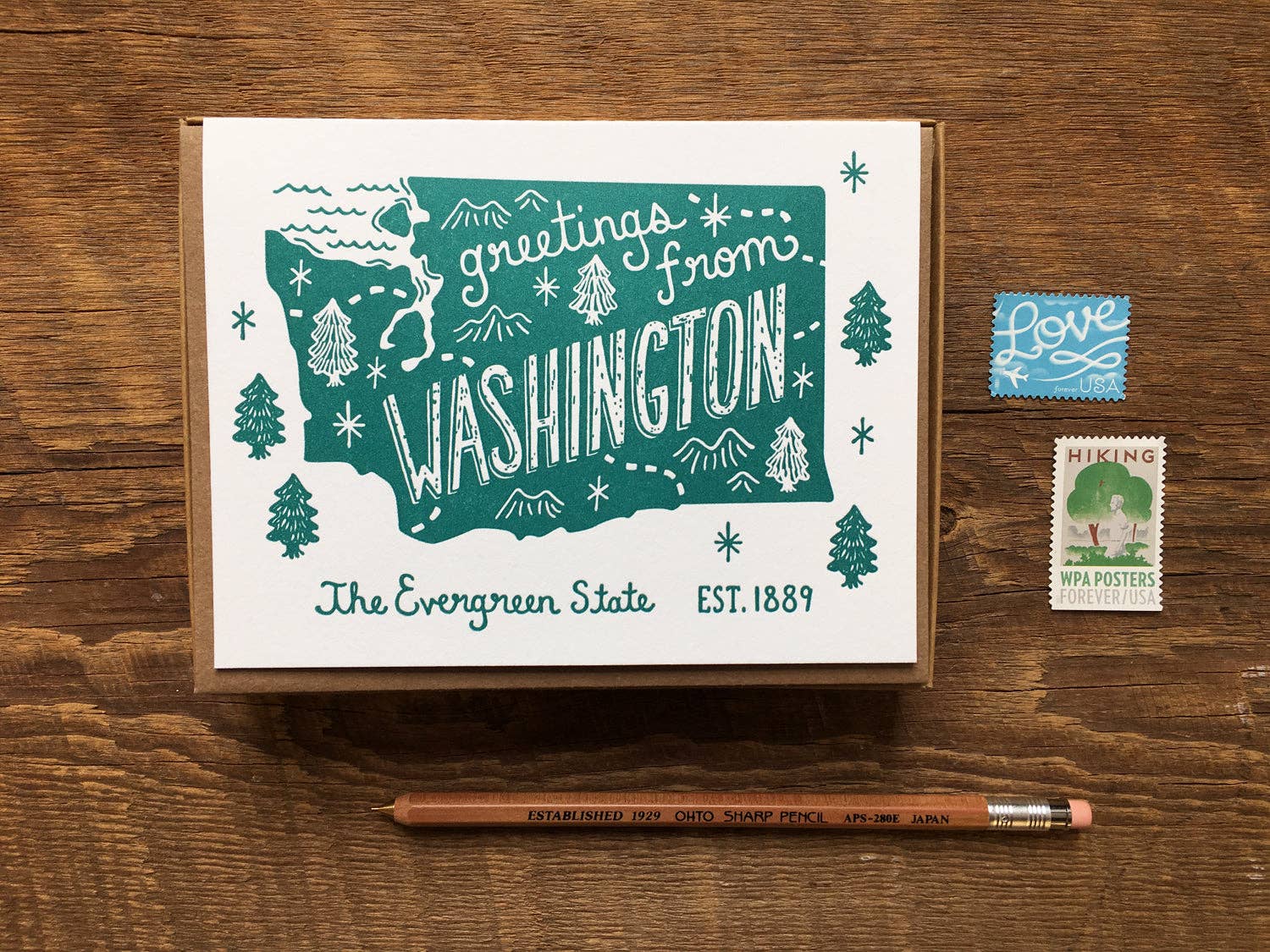 Noteworthy Paper & Press Washington Art Greeting Card