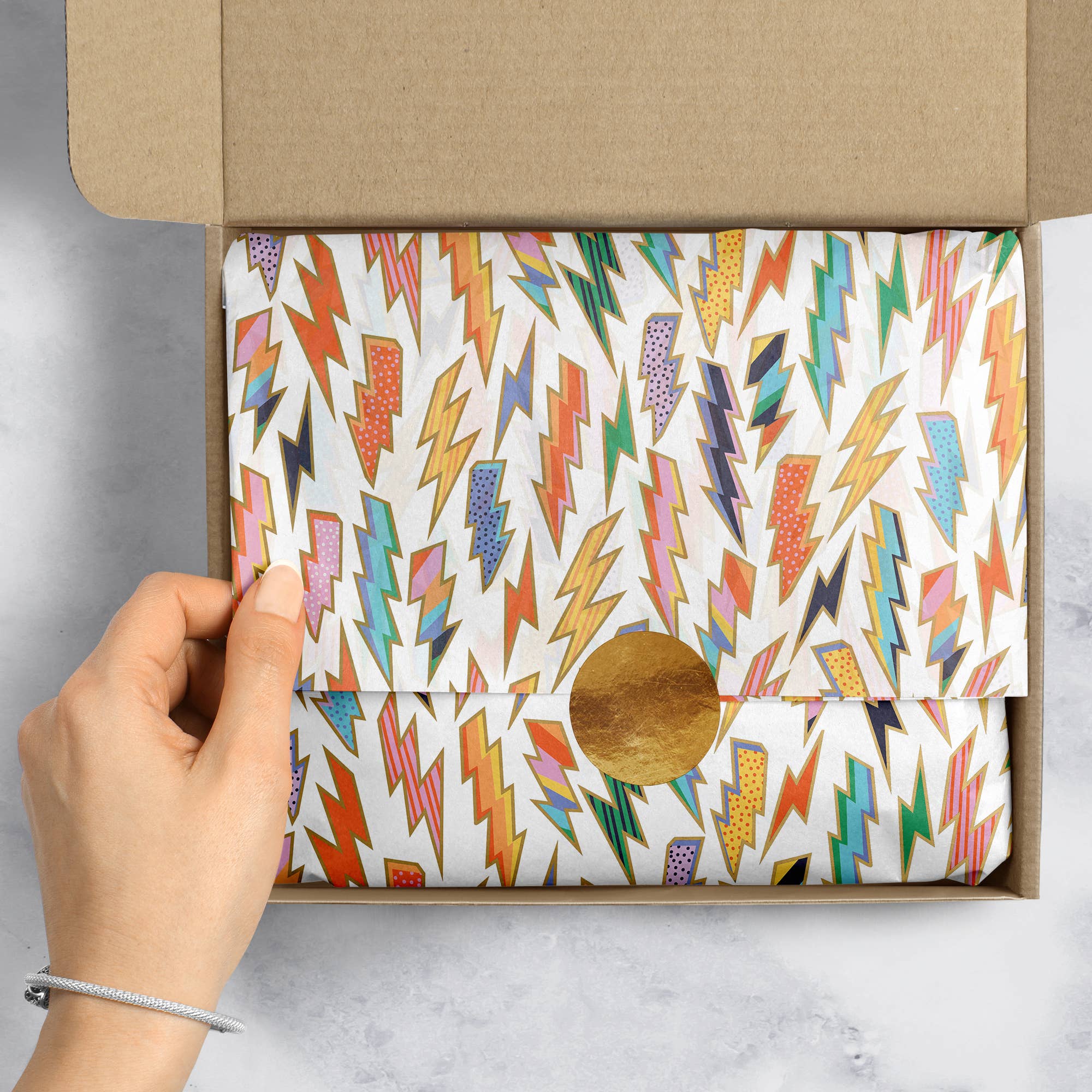 Jillson & Roberts Lightning Bolt Tissue Paper