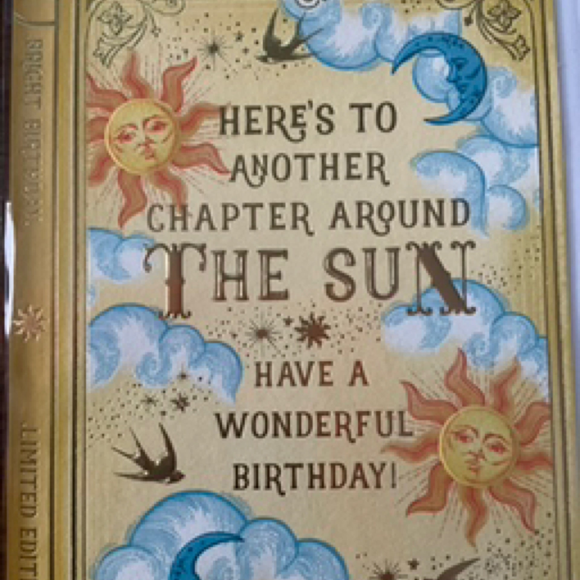 Notes & Queries Birthday Book Card — Around the Sun