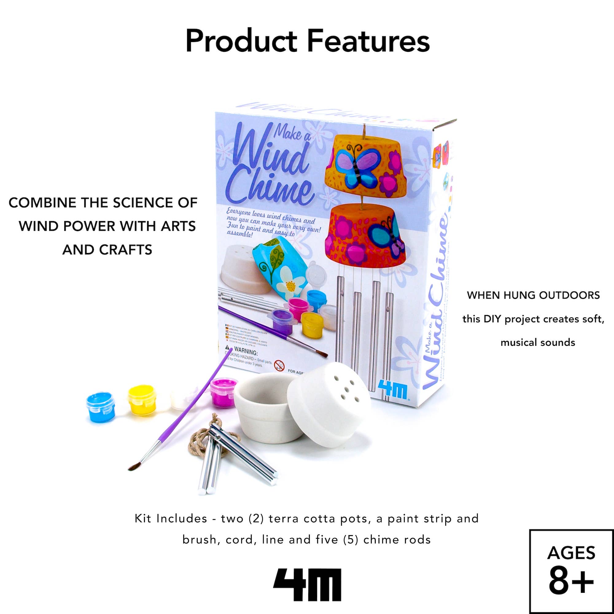 Toysmith 4M Make a Wind Chime DIY Kit