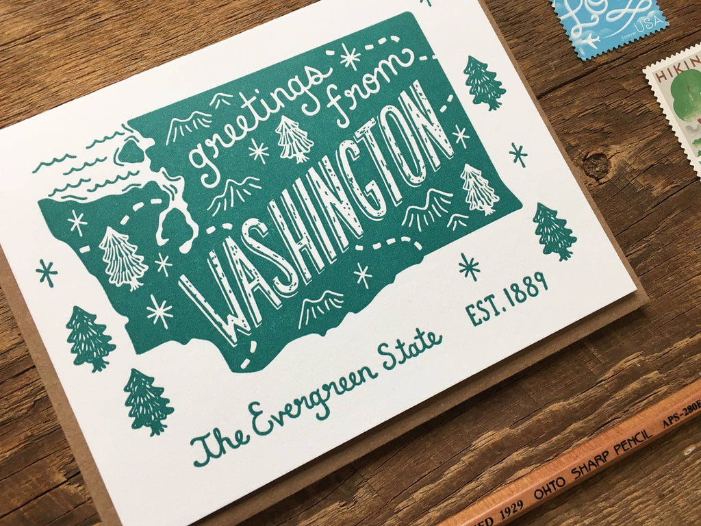 Noteworthy Paper & Press Washington Art Greeting Card