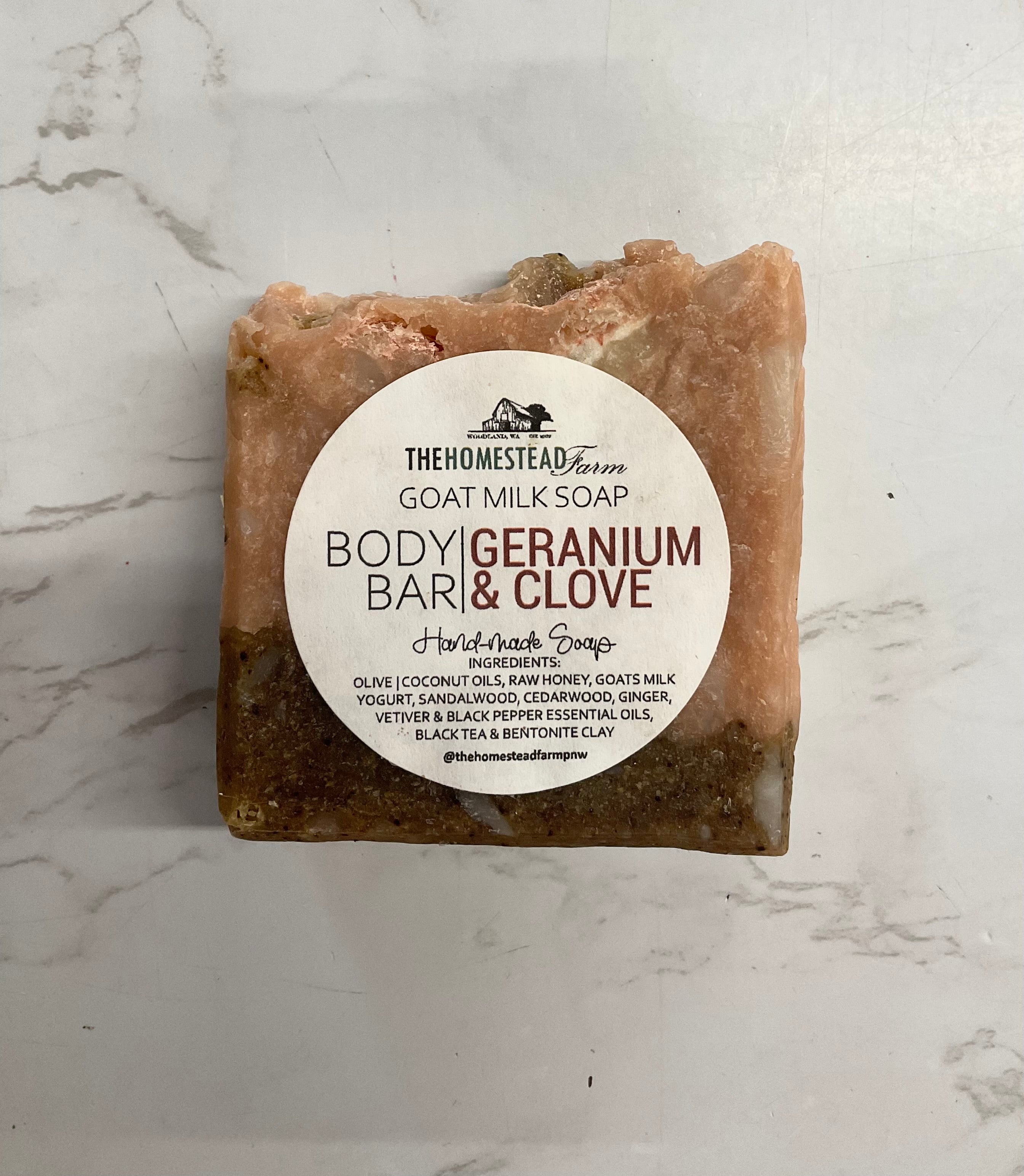 The Homestead Farm Goat Milk Soap Bar