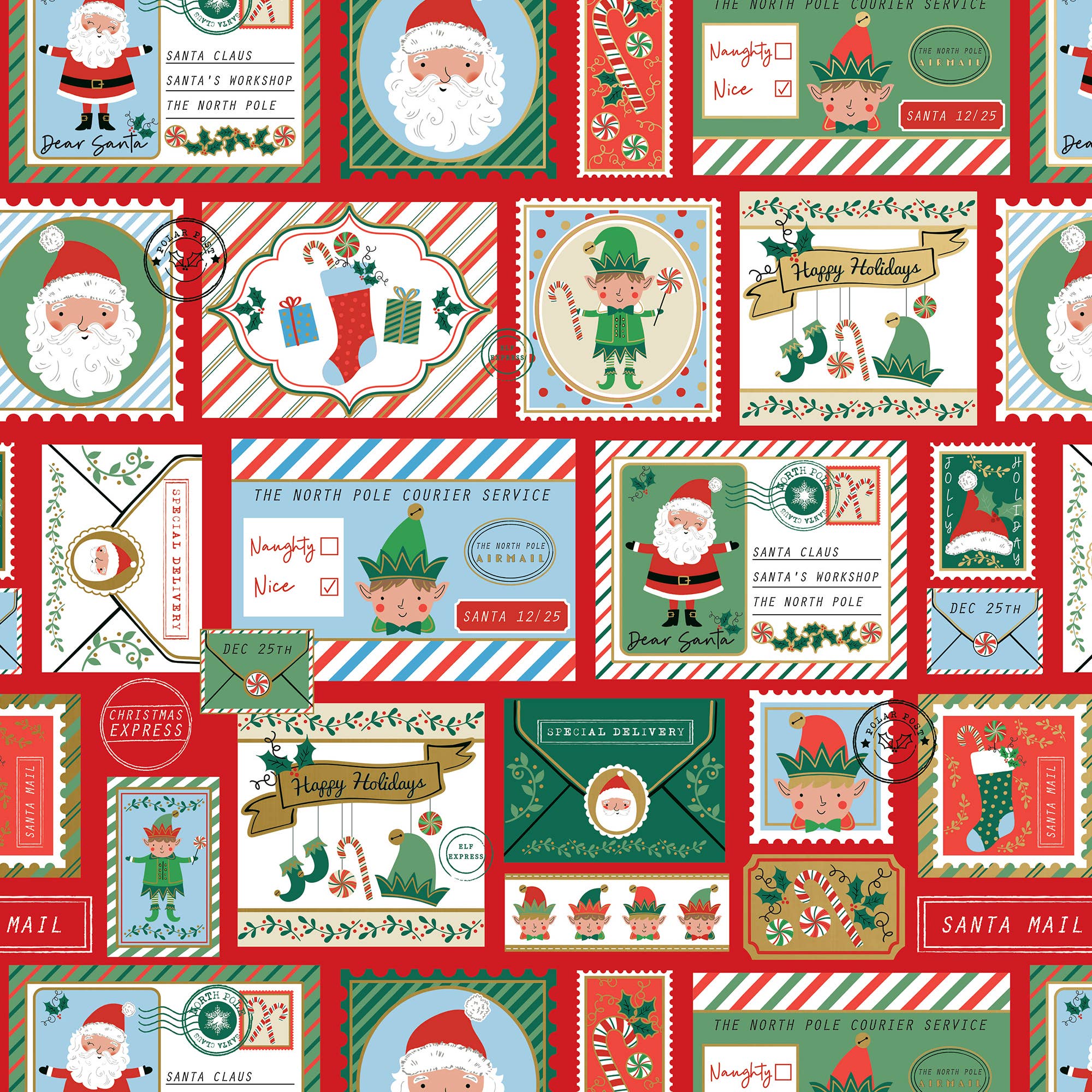 Jillson & Roberts North Pole Bound Wrapping Paper Roll