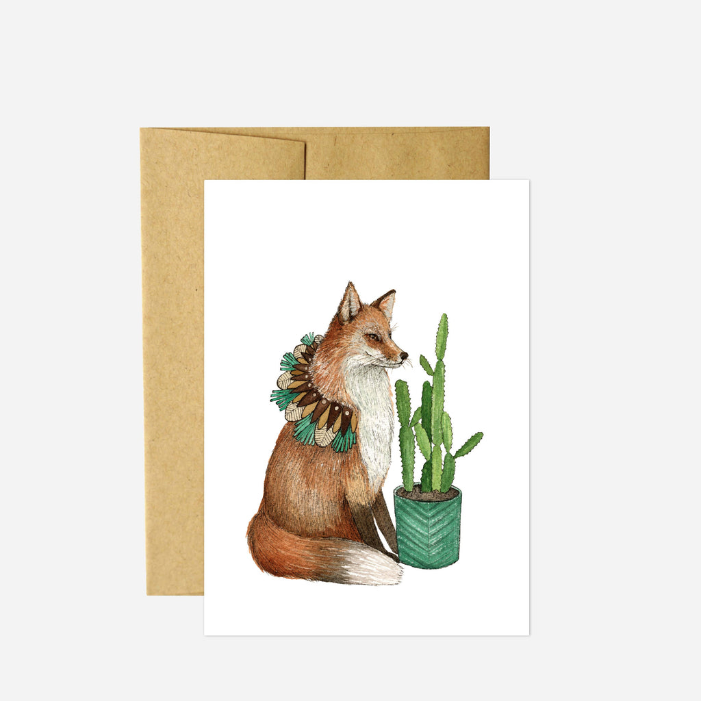 Polanshek of the Hills “Fox” Greeting Card
