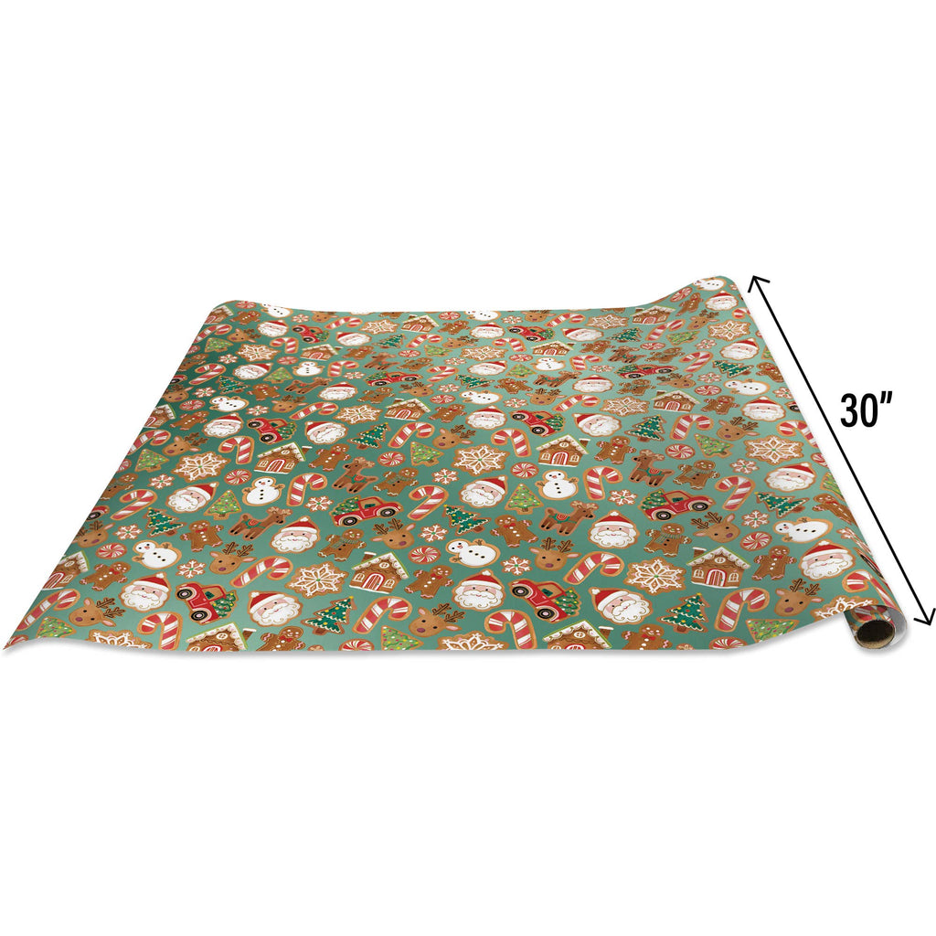 Jillson & Roberts Christmas Cookies Jumbo Wrapping Paper