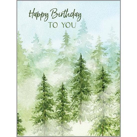 Gina B Birthday Card — Forest
