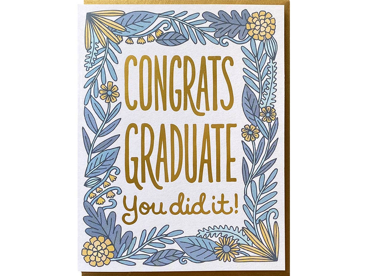 Noteworthy Paper & Press Congrats Graduate Floral Greeting Card
