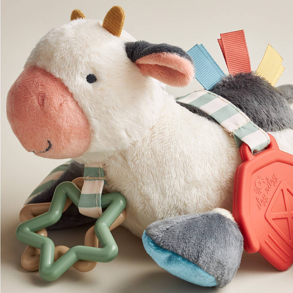 Itzy Ritzy Cow Link and Love Activity Plush