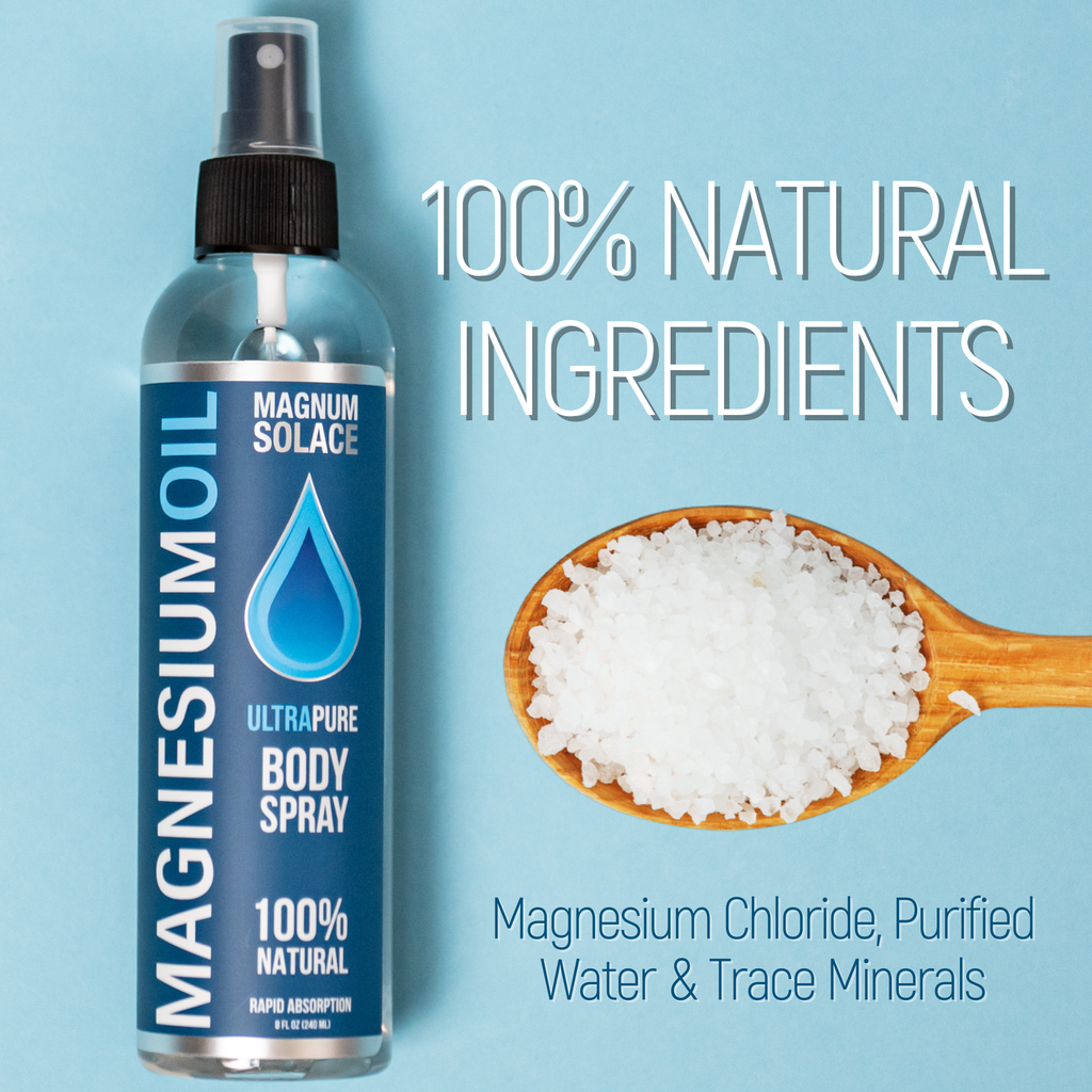 Magnum Solace Magnesium Oil Spray for Restless Legs & Sleep