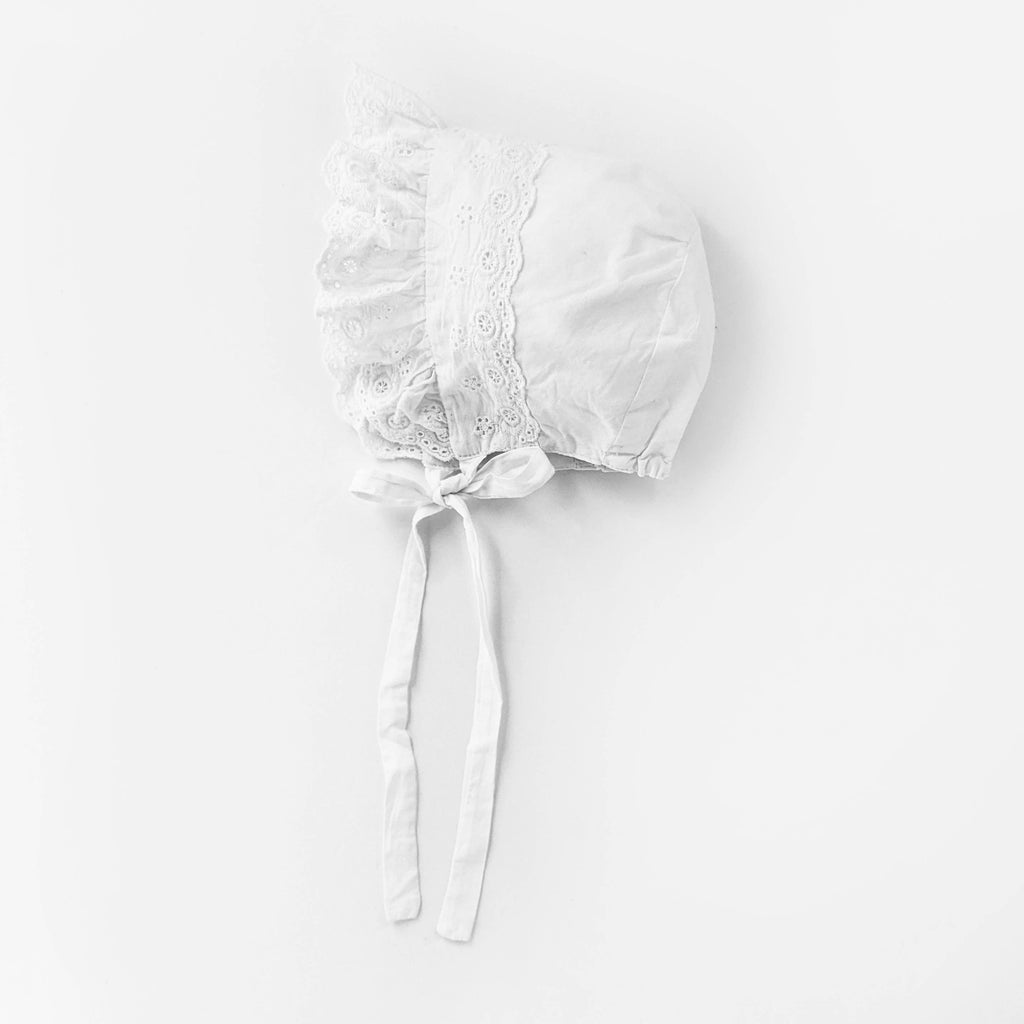 Huggalugs Flower Eyelet Bonnet