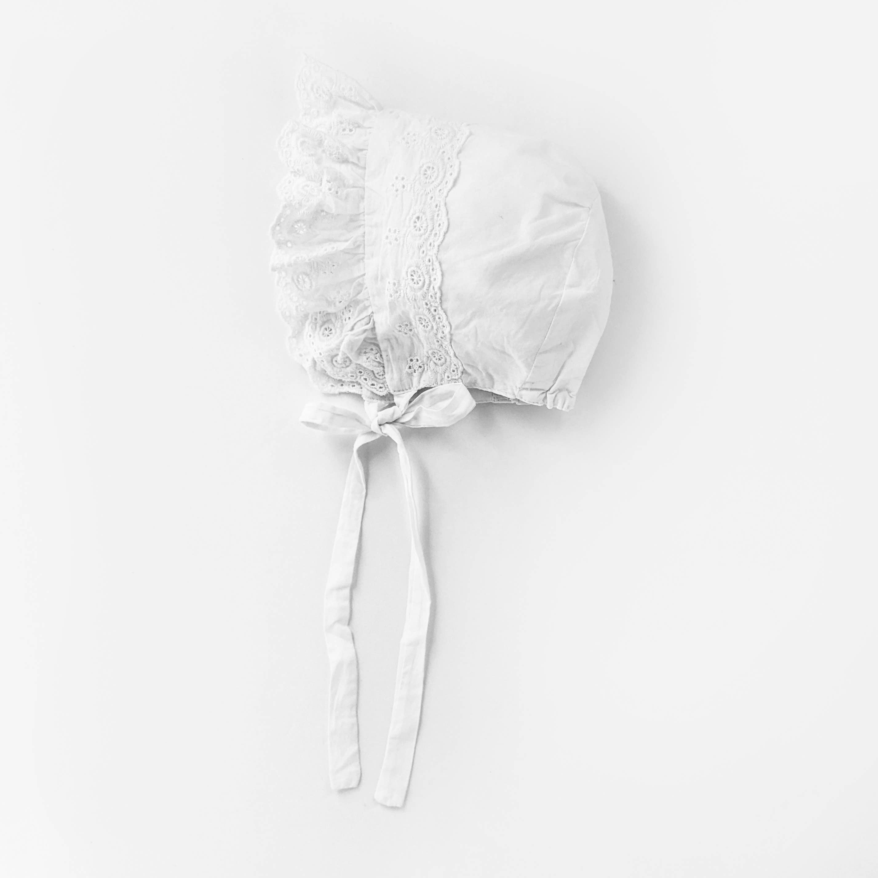 Huggalugs Flower Eyelet Bonnet
