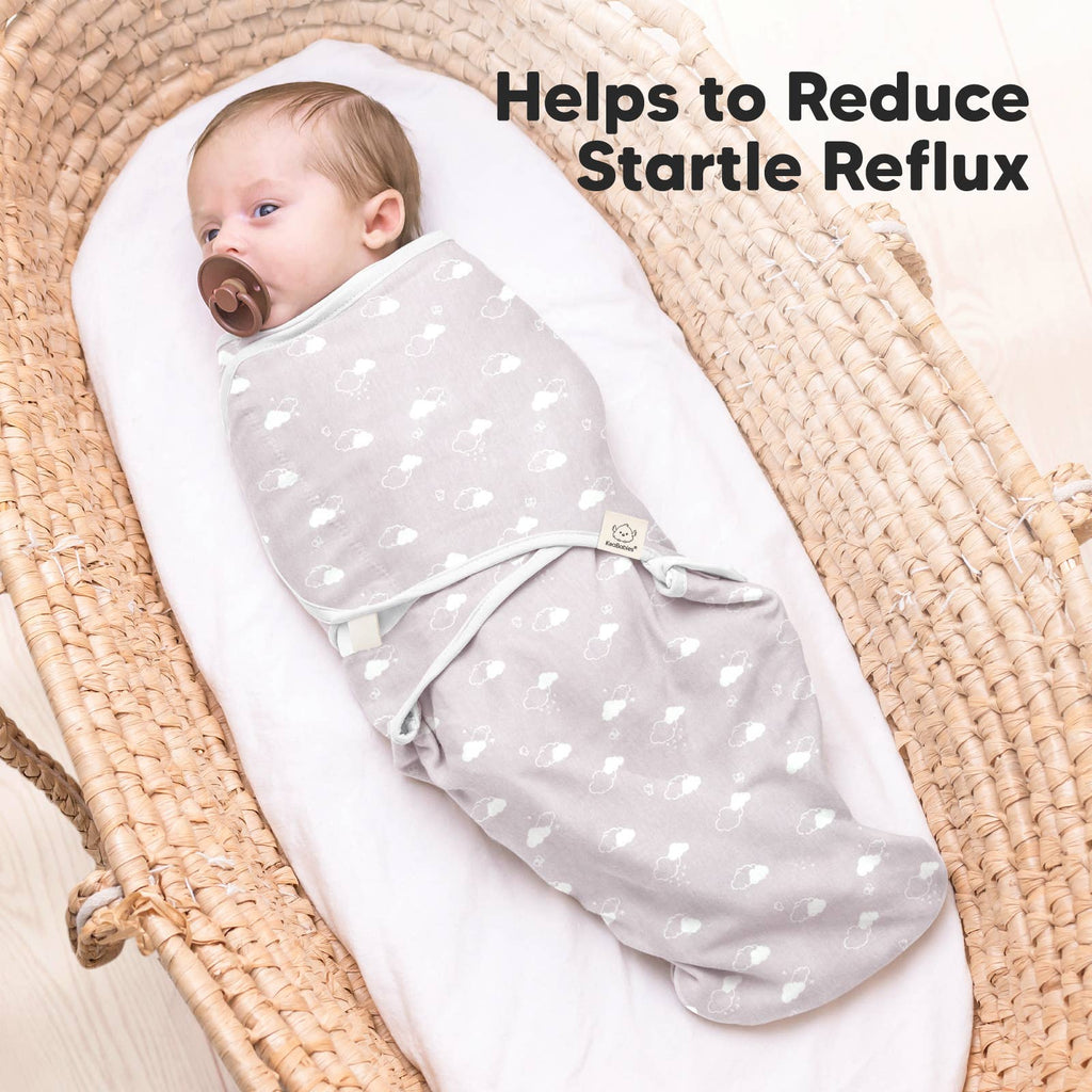 KeaBabies Soothe Zippy Swaddle Sacks — Aspire (3-Pack, 0-3 Months)