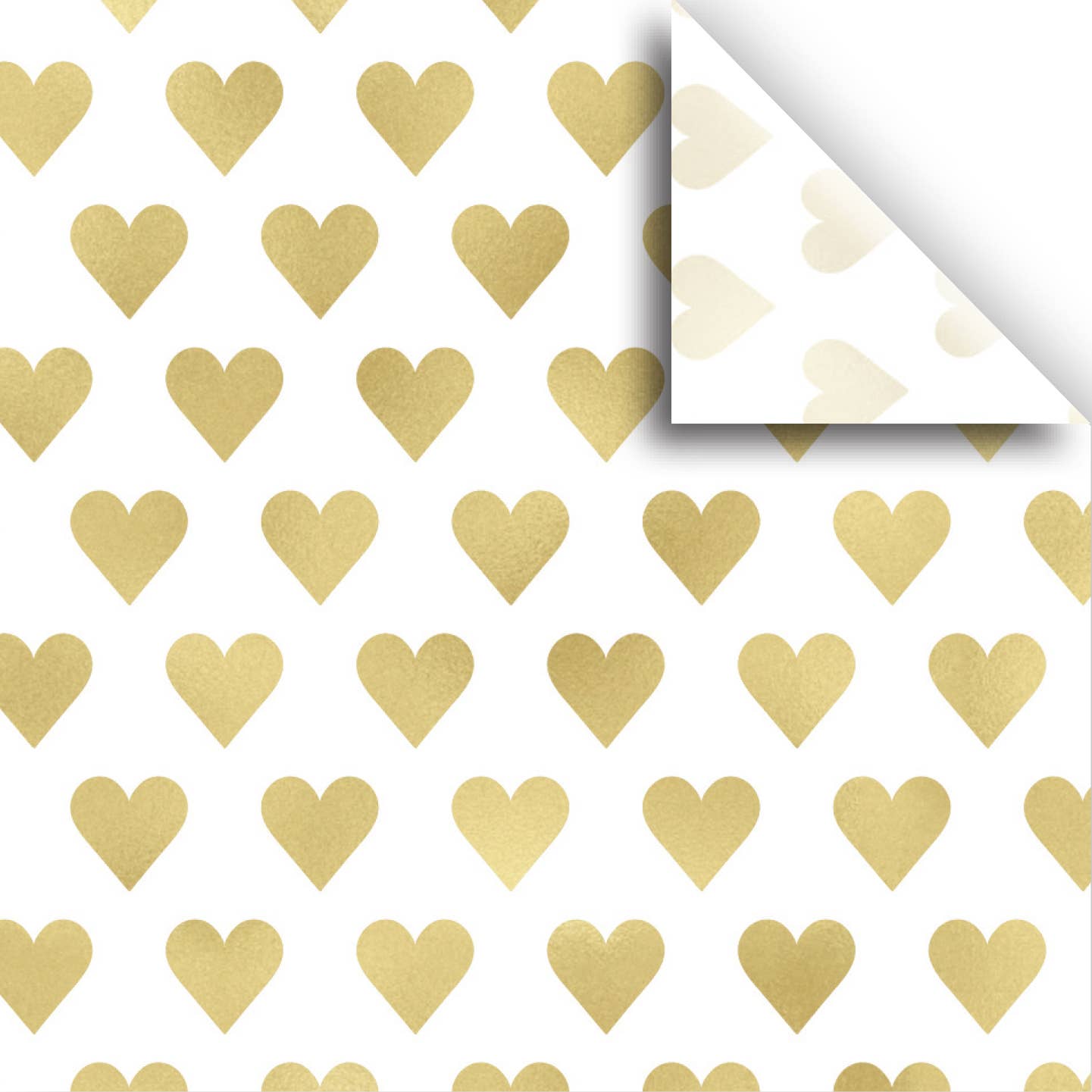 Jillson & Roberts Golden Hearts Tissue Paper