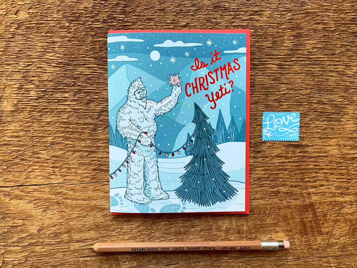 Noteworthy Paper & Press Is It Christmas Yeti Greeting Card