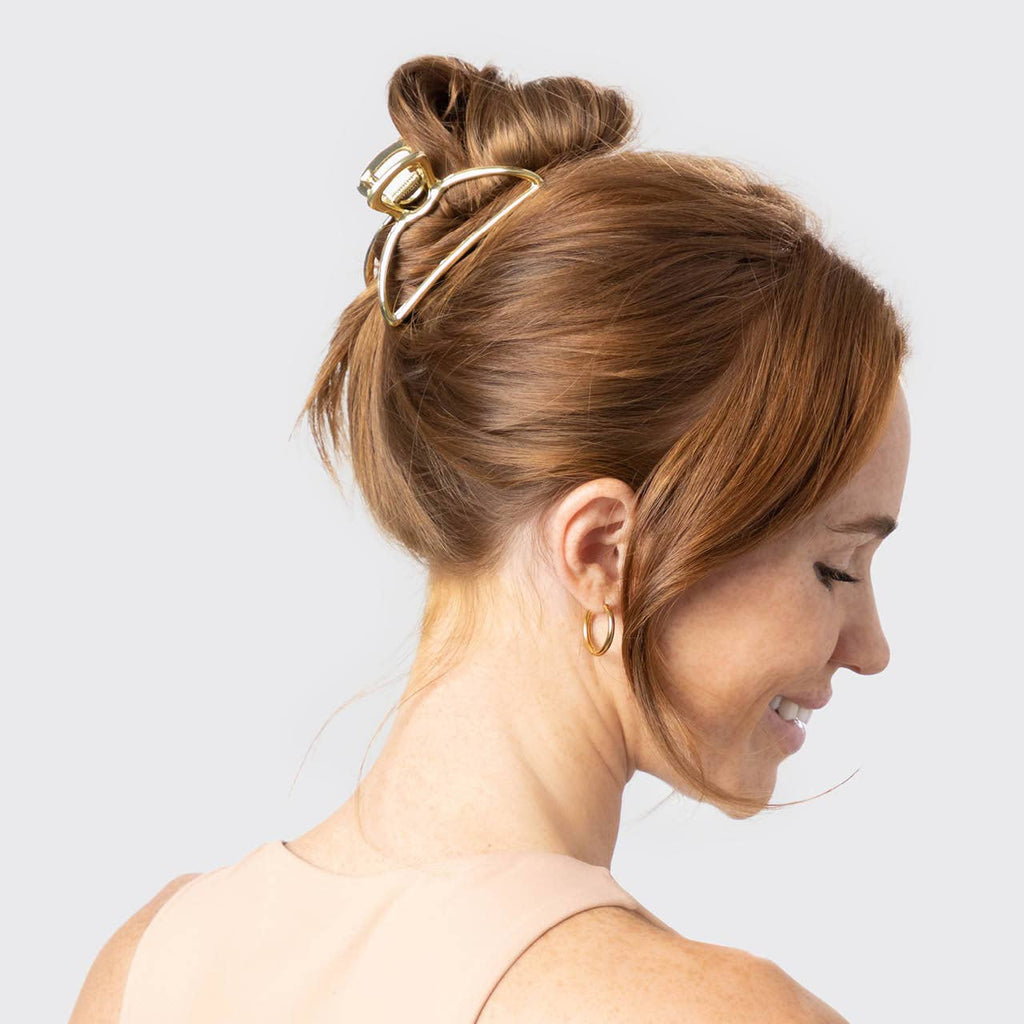 Kitsch Open Shape Claw Clip — Gold