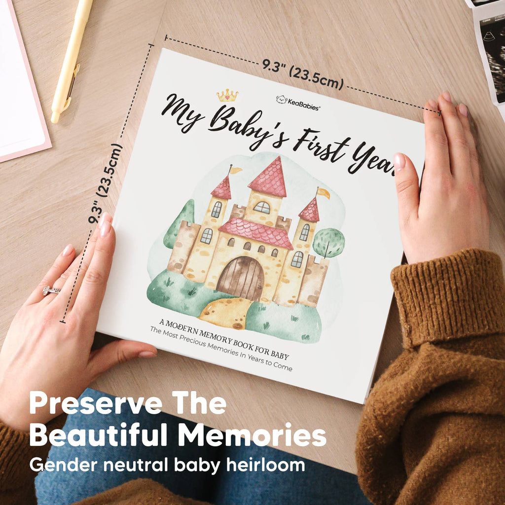 KeaBabies Castle Keepsake Baby Memory Book