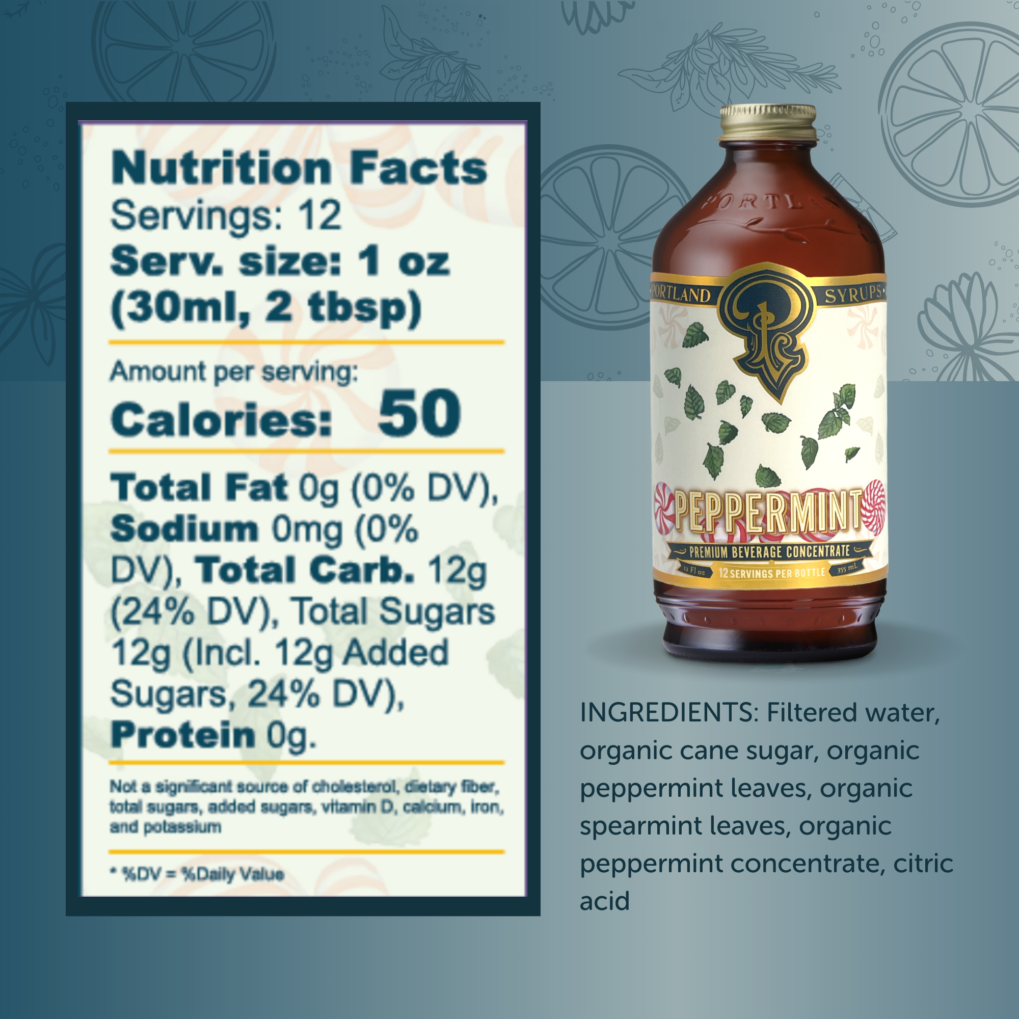 Portland Syrups Limited Edition Peppermint Cocktail & Coffee Syrup — 12oz
