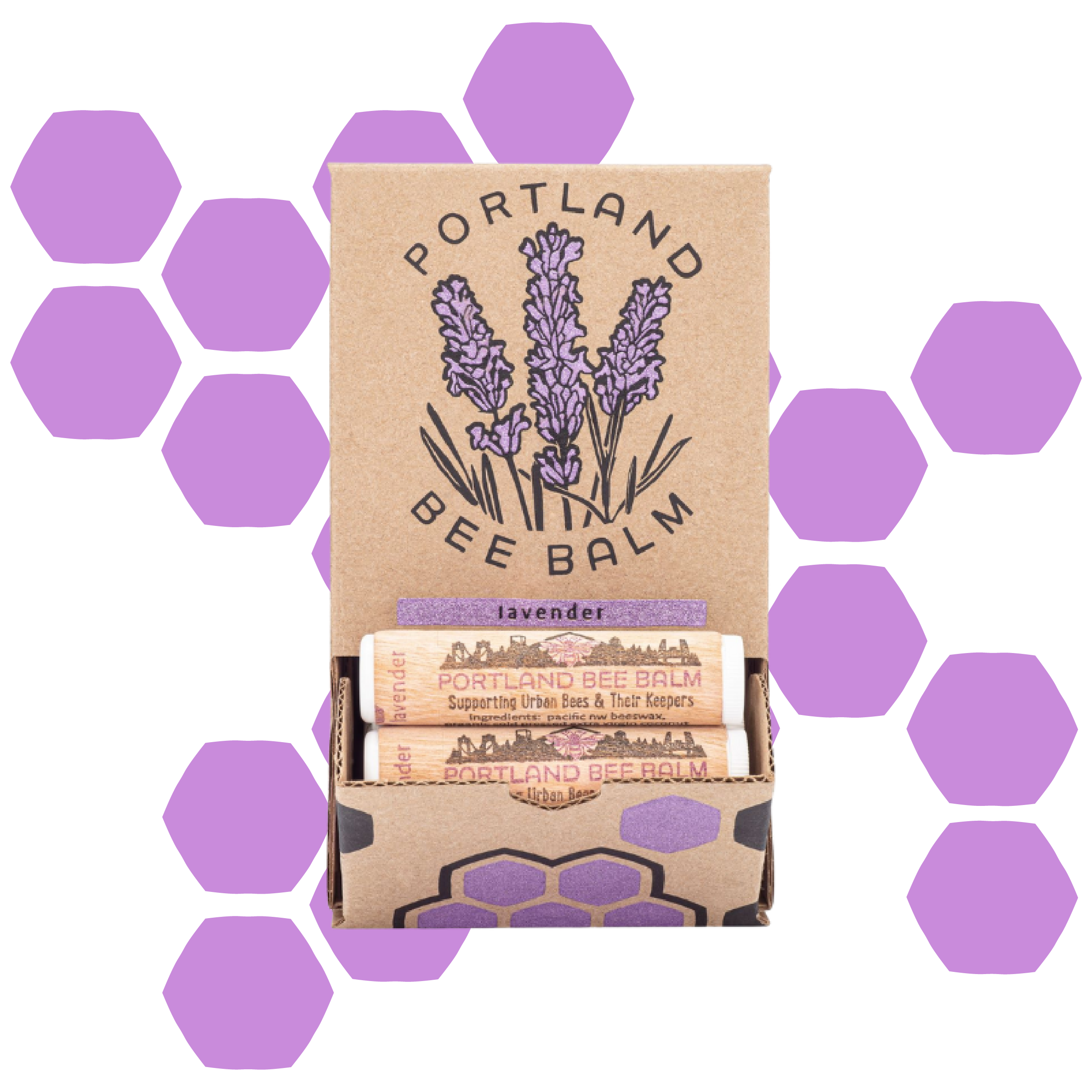 Portland Bee Balm Lavender Beeswax Lip Balm