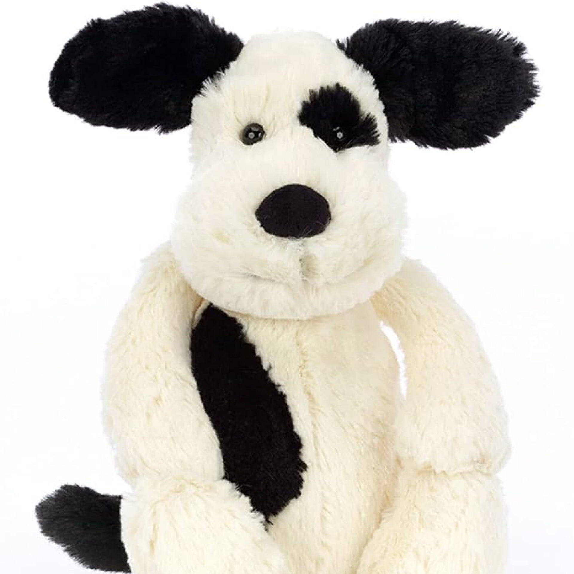 Jellycat Bashful Black & Cream Puppy (Medium) -
