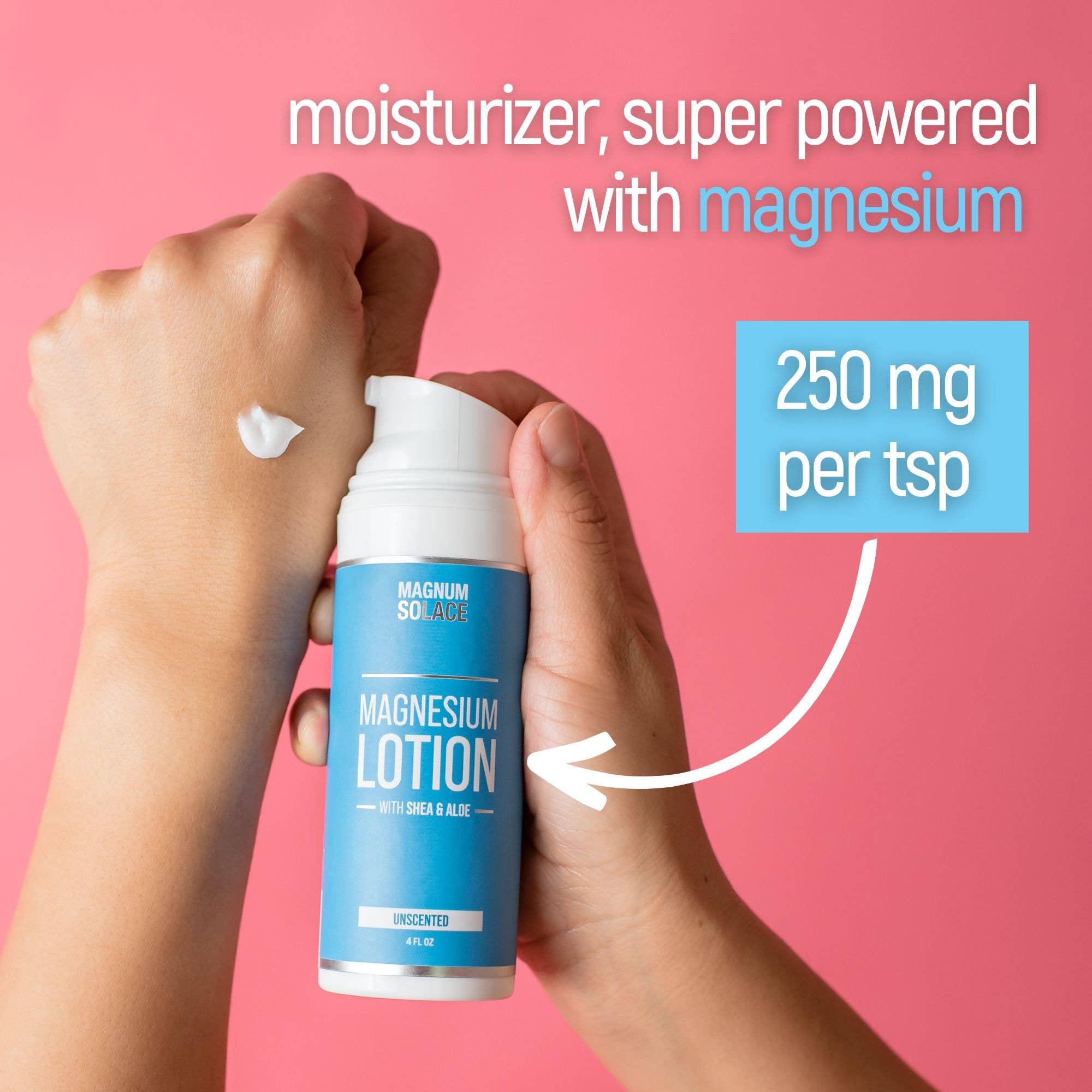 Magnum Solace Magnesium Lotion for Restless Legs & Muscle Relief