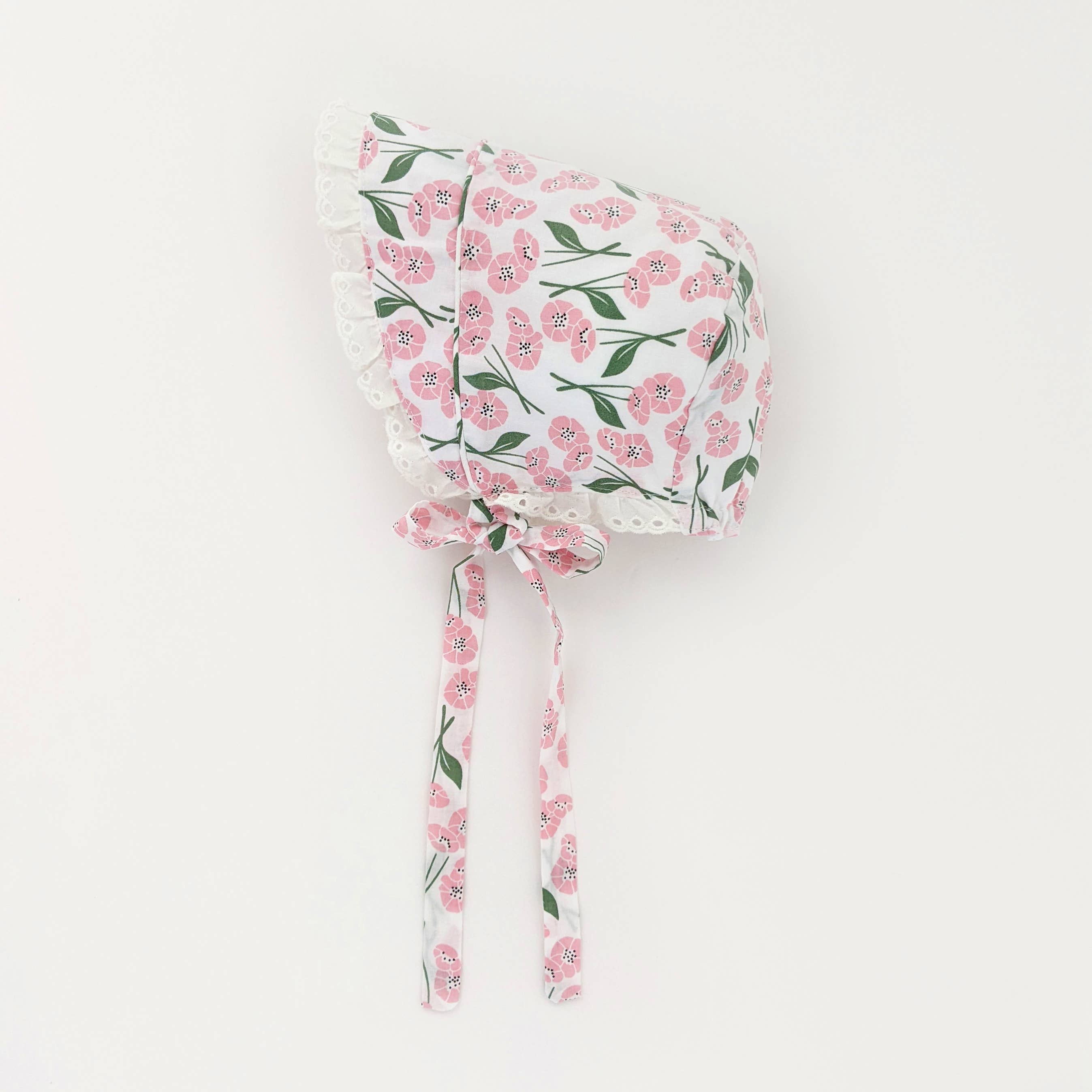 Huggalugs Blush Pink Poppy Bonnet — UPF 25+