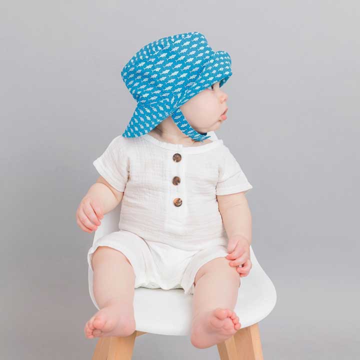 Huggalugs Shark Bucket Hat — UPF 25+