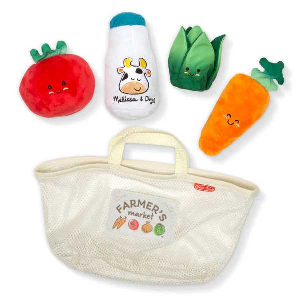 Melissa & Doug Wooden Market Basket