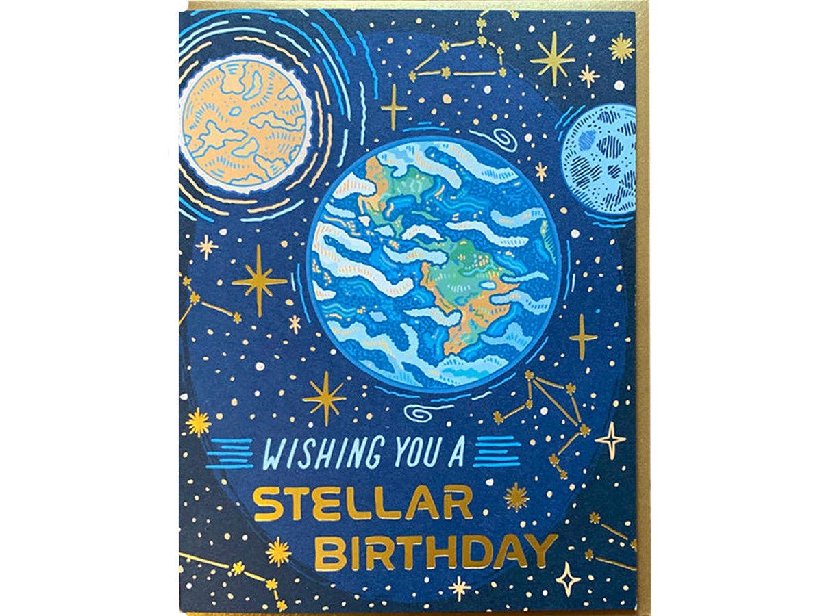 Noteworthy Paper & Press Stellar Birthday Greeting Card
