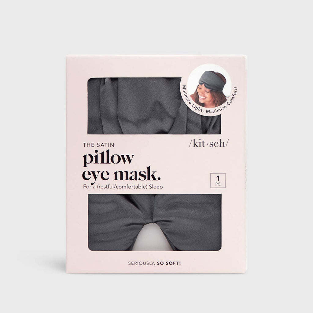 Kitsch The Pillow Eye Mask — Charcoal