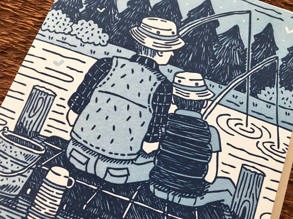 Noteworthy Paper & Press Fishing Dad Greeting Card