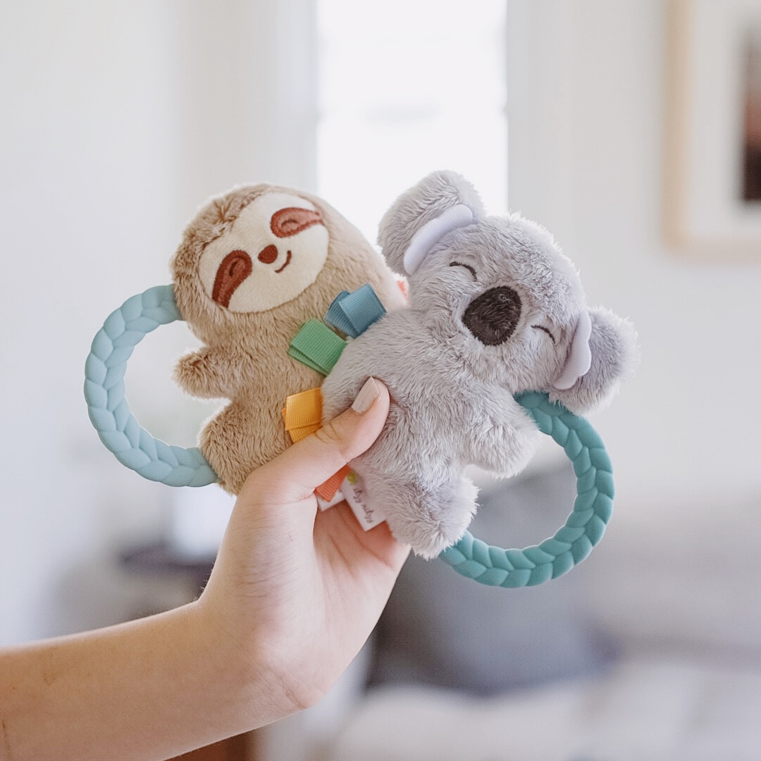 Itzy Ritzy Plush Rattle Pal with Teether