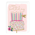 Notes & Queries Birthday Card — Cake with Candles