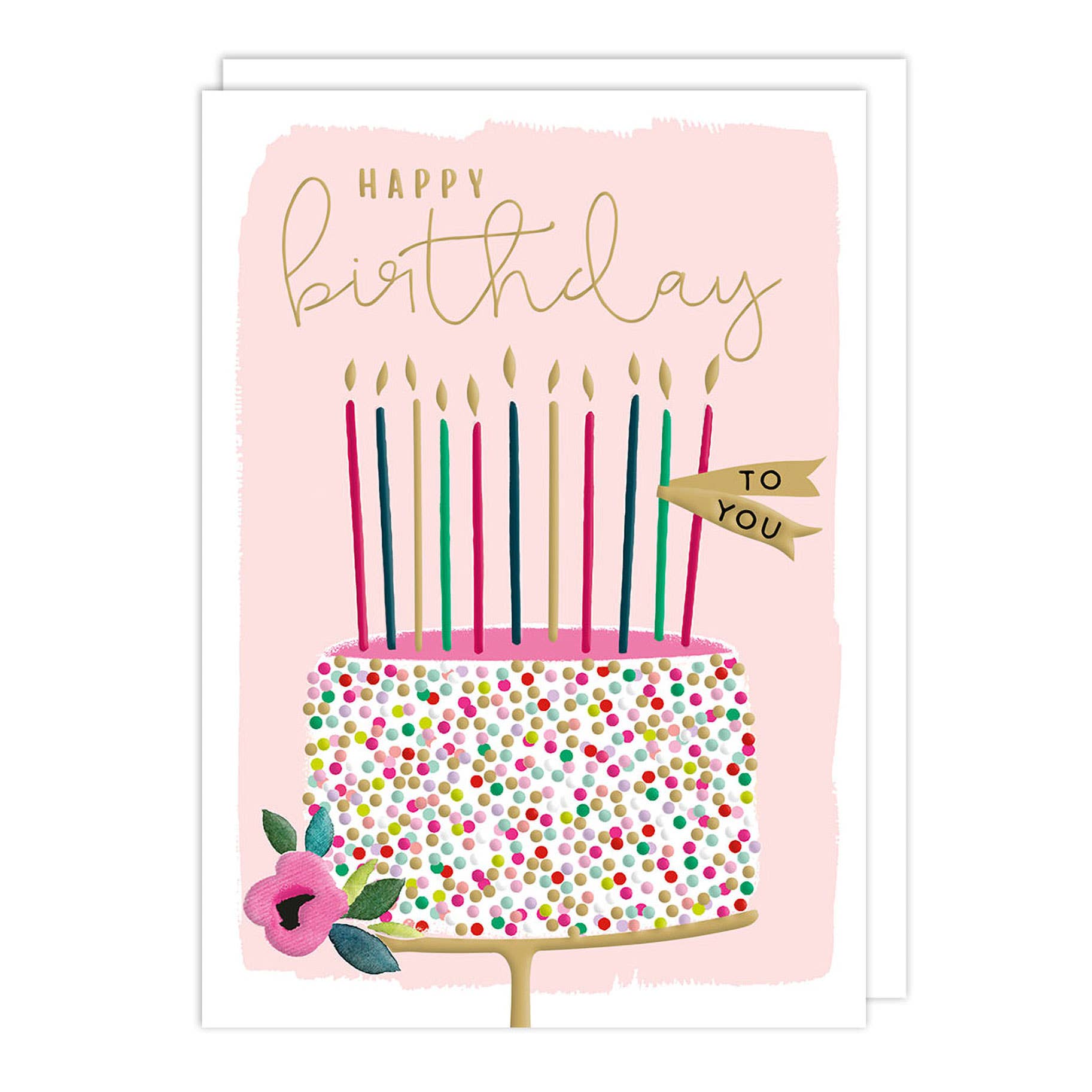 Notes & Queries Birthday Card — Cake with Candles
