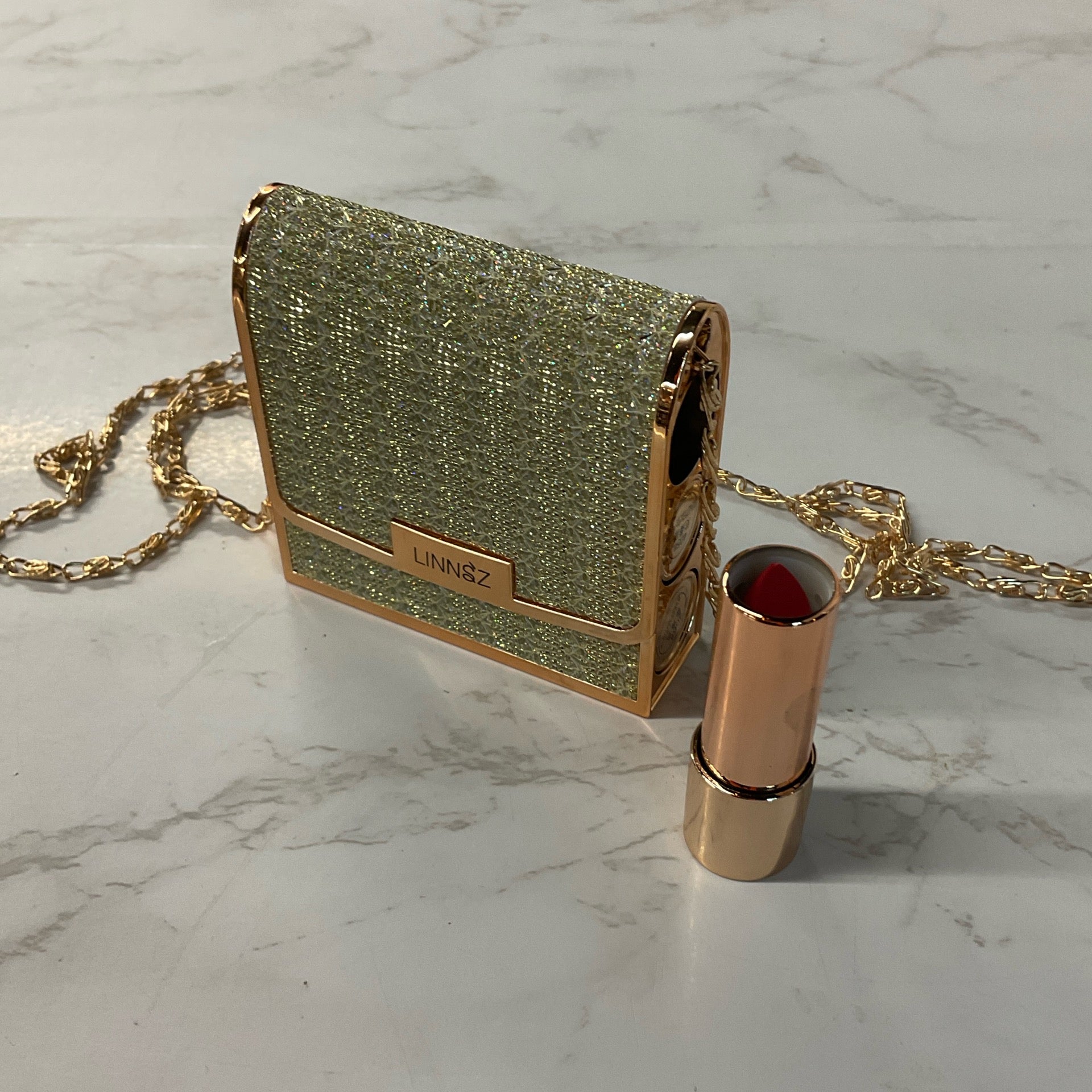 Lipstick Pop-Up Purse with Mirror