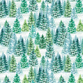 Jillson & Roberts Snowy Trees Wrapping Paper — Jumbo Roll