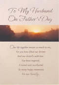 To My Husband on Father’s Day Card