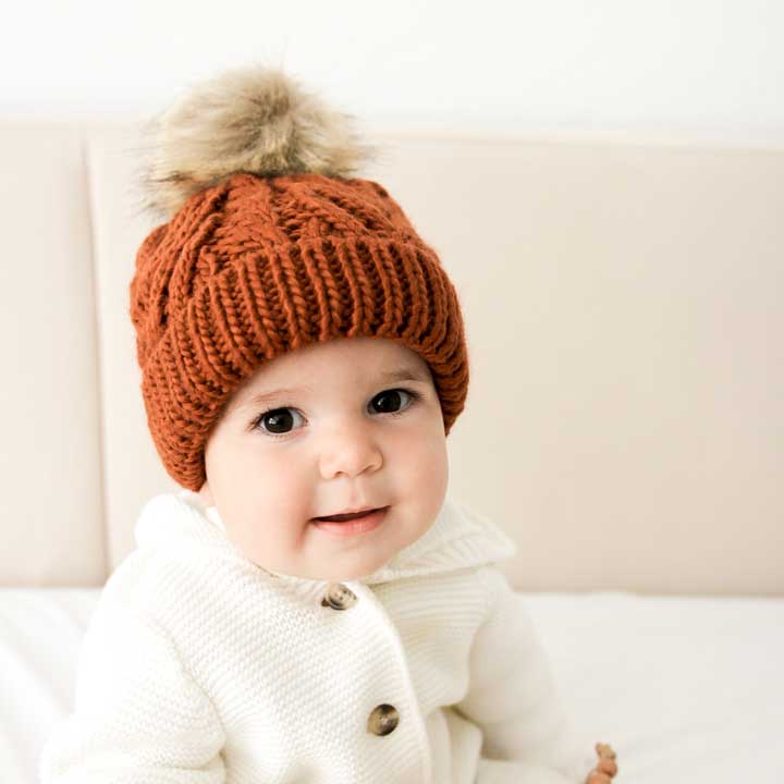 Huggalugs Chili Pom Pom Beanie
